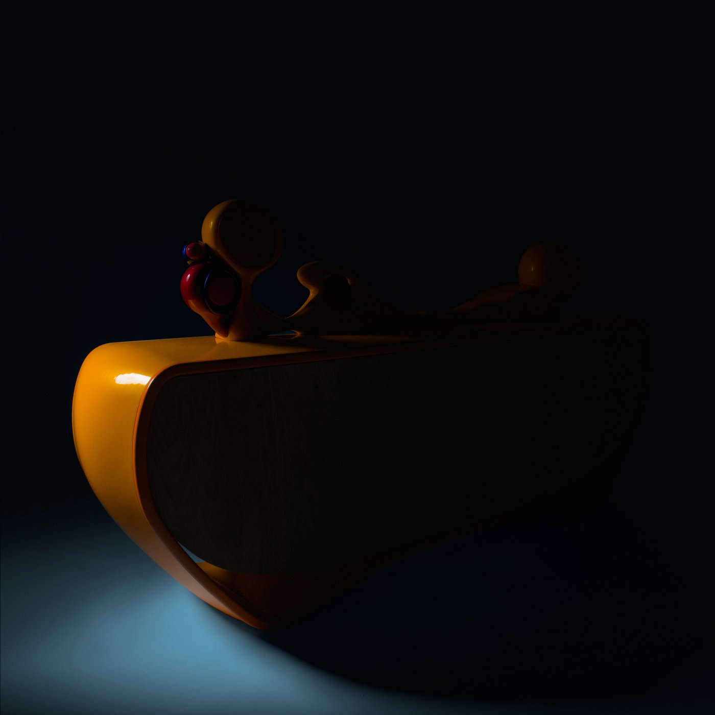 The sideboard, low-light detail view